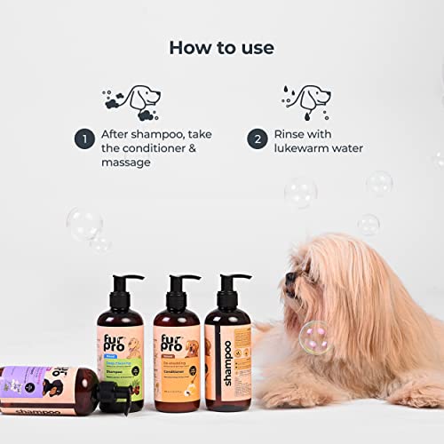 Image of Natural Dog Conditioner - Manuka Honey & Oatmeal | Controls Hairfall, Soothes Itchiness & Inflammation | Hydrates, Softens & Adds Shine | for All Breeds - 300ml