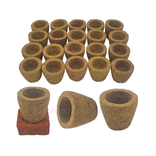 Image of GAVO HARSHIDDHI Empty Sambrani Dhoop Cup Long Lasting Aroma for Prayer, Puja, and Meditation | Cow Dung Panchgavya Dhuni Cups Incense for Relaxation and Stress Relief - 200 Piece