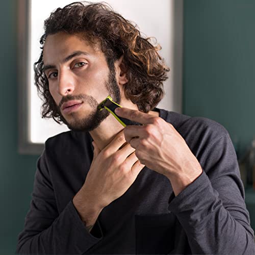 Philips OneBlade Face + Body, Trimmen, Stylen, Rasieren, Für jede Haarlänge, Je 1 x Klinge für Gesicht und Körper, 4 Aufsätze (Modell QP2620/16) Black - Image 6