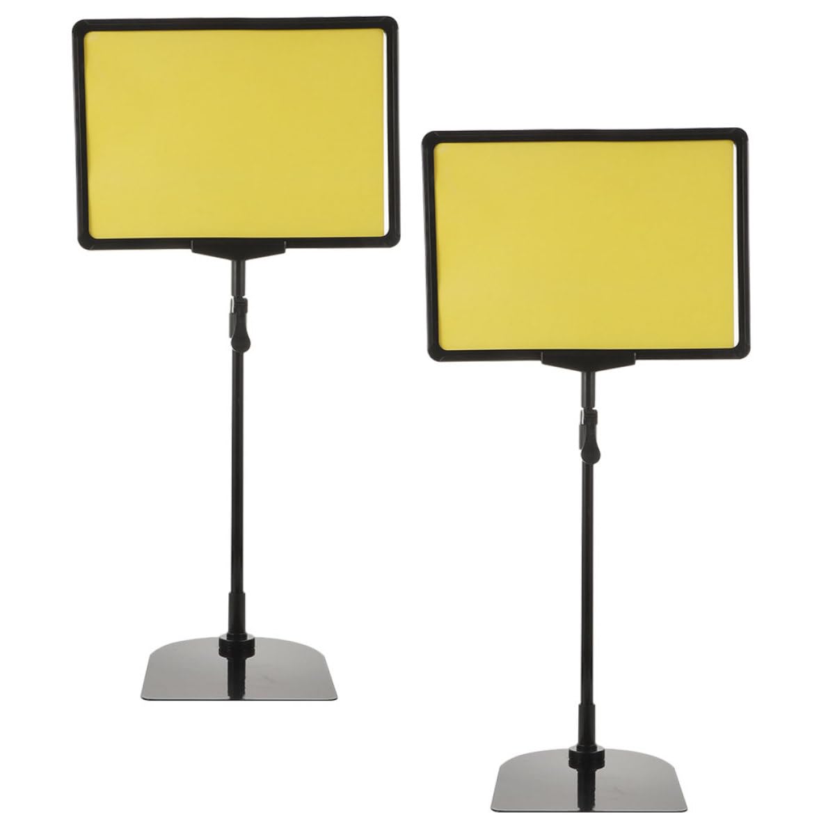 Abaodam Supporto Design in a Plastica Gialla dei Cartellini 2 Clip Leggero Resistente per Supermercati e Negozi