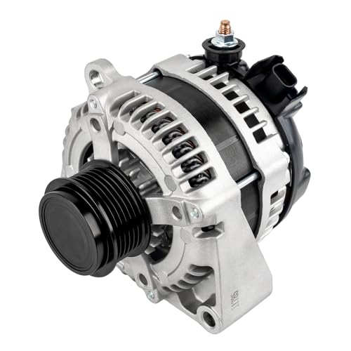 Image of KAX 150AMP Alternator 14007N Compatible With 2014-2022 Chevy Silverado 1500 /2500 /3500 /4500 /5500 /6500 HD, GMC Sierra 1500 /2500 /3500 HD, Cadillac Escalade Replace 14007N 12V 150Amp CW 6-Groove Pulley