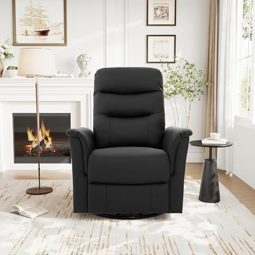 Sillón Plegable Cuero Sintético Negro miniatura 3