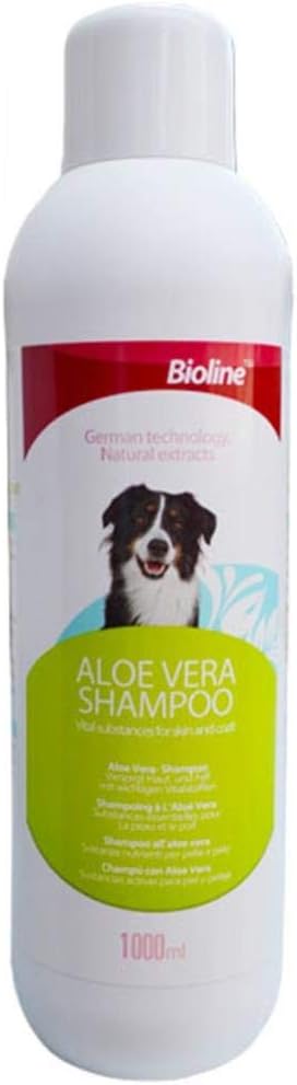 Bioline Aloe Vera Dog Sensitive Skin Shampoo 1 Litre, Multicolor