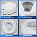 Raised Toilet Seat with Lid for Elderly, 6