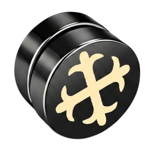 Image of THE MEN THING GLINT CROSS - Magnetic Non-Piercing Pure Titanium Steel Studs Earrings for Men & Boys