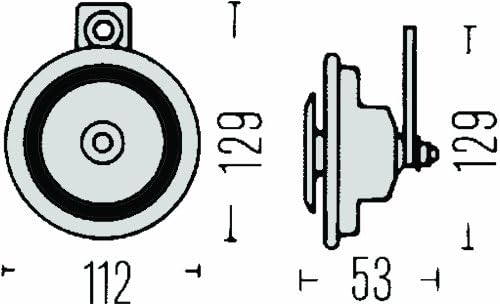 Miniatura 2 de HELLA 002768551 Bocina, Tipo de disco, 12 V, 118 db