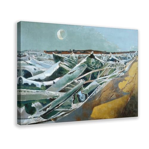Impression sur toile Totes Meer Paul Nash tableau 30x45 cm