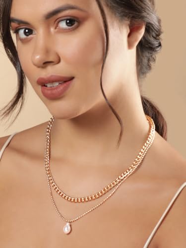 Image of Rubans Demi Fine Stainless Steel Necklace Chain Link Gift for Women & Girls