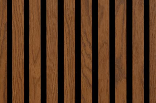 Woody Walls Acoustic Wood Wall Panels for Interior Wall Decor | Set of 2 Seamless Joint Wood Panels for Walls | DIY Wood Slat Wall | 3D Wall Panel Effect for Any Interior Design (Montevideo) - Thumbnail 6