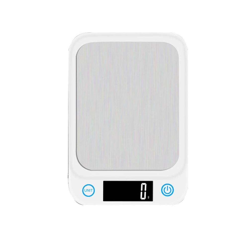 Balance de Cuisine électronique numérique Haute précision 5 kg/1 g, en Acier Inoxydable, Mini Balance de Poche Portable avec Affichage LED, idéale pour la pâtisserie.,