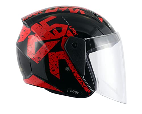 Image of Vega Lark Victor Black Red Helmet-L
