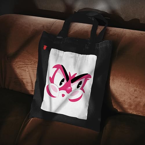 Image of ZORI Black Tote Bag With Pocket Printed Designed Canvas Tote Bags For Women large capacity,Tote bag For Shopping, College, Travel, More Canvas Handbag For Unisex Bag