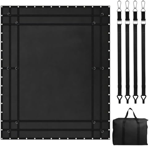 VEVOR Cargo Net, 305 x 267 mm, Truck Cargo Net, 4 Adjustable Stra...