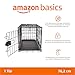 Amazon Basics Zusammenklappbarer Hundekäfig aus Metalldraht mit Bodenschale, Einzeltür, Schwarz, L 76 x B 48 x H 53 cm