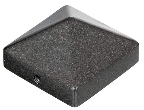 Alberts 217082 Capuchon pour poteau en bois | forme haute | fonte d'aluminium | en anthracite métallique | 70 x 70 mm
