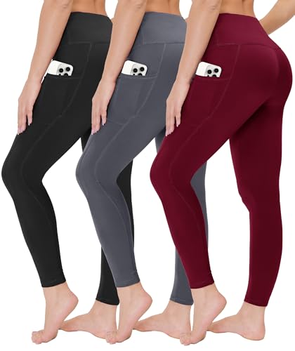 Image of High Waisted Leggings for Women - Soft Athletic Tummy Control Yoga Pants for Cycling Dance Tights