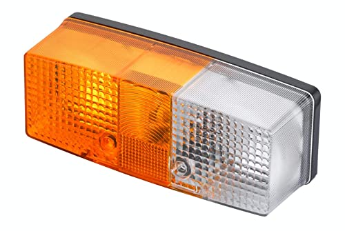 HELLA Feu clignotant - Halogène - 12V / 24V - Montage en saillie/Raccord fileté - Fiche: Fiche plate - droite - Quantité: 1 - 2BE 003 184-061