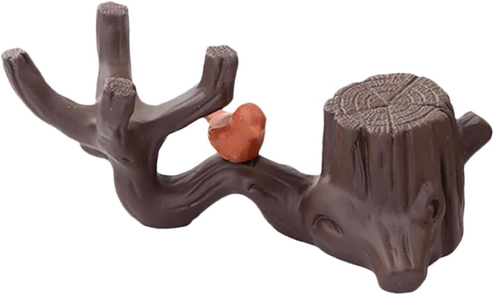 UPKOCH Lovely Magpie Tea PET Ornament Purple Clay Desktop Decor