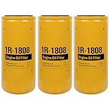 3PCS 1R1808 Oil Filter Compatible with Caterpillar 1R-1808 Oil Filter CAT 3406B 3408 3412C 3412