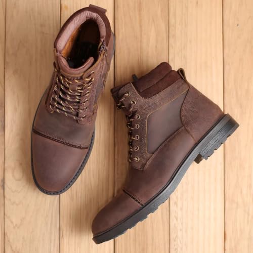 Image of Arkbird Mens Chelsea Boots, Stylish and Comfort Leather Chukka Ankle Boots with Zipper