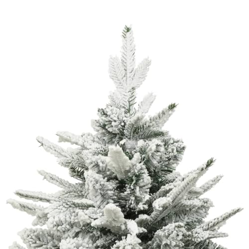Árbol de Navidad artificial grande que no ensucia con nieve y PVC 4