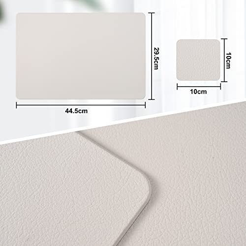 Tovagliette Americane Lavabili in Pelle e