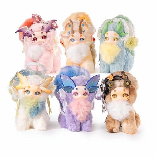 BIRZWOT Maomaolong Plush Blind Box， Plush Figure Toys 1PC (1 of 7 Possible Styles) Collectible Birthday Gifts 7 in
