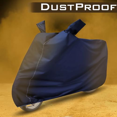 Image of Auto Hub Waterproof Bike Cover Compatible with Yamaha R15 Dustproof, UV Protection Two Wheeler Bike R15 Cover - Blue