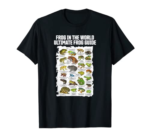 Ultimate Frog Guide For Frog Lover Boys Girls t-shirt, Preto, Pequeno