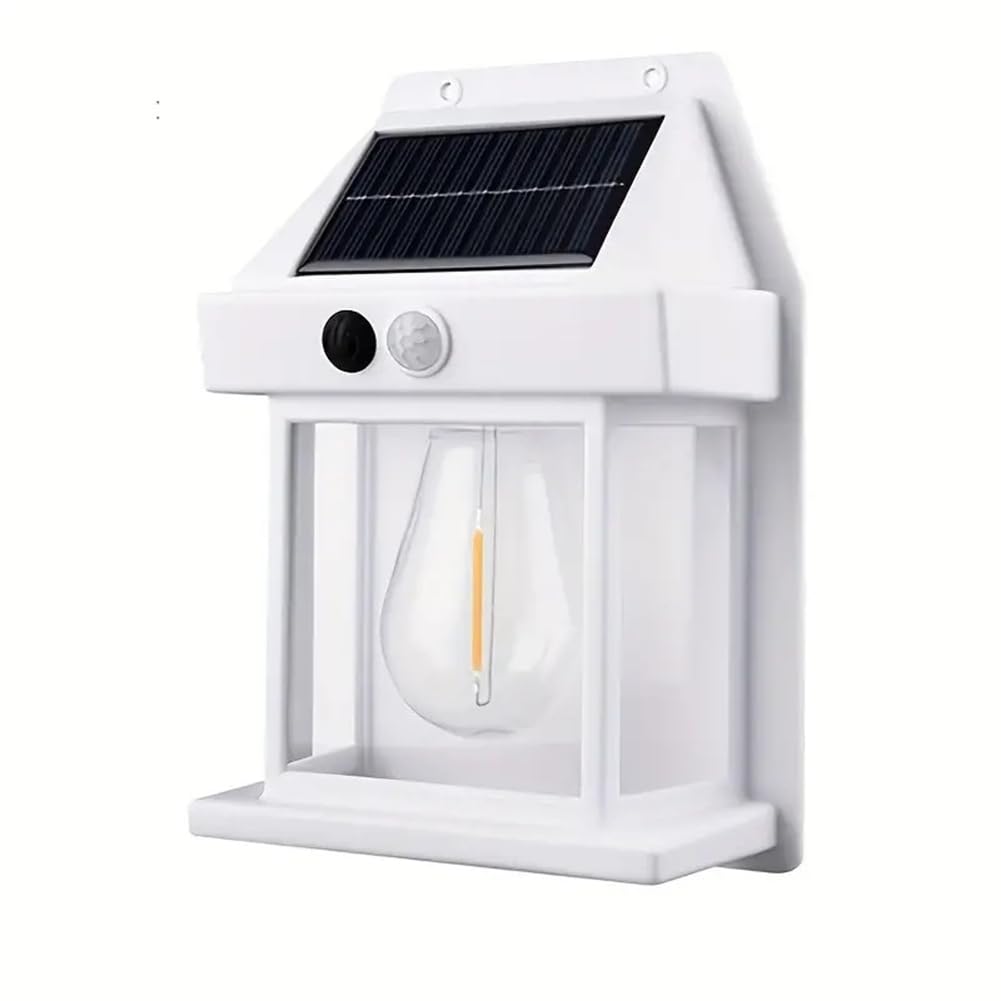 CTRLZS Solar Lights Outdoor, Dusk to Dawn Solar Wall Sconce Motion Sensor, 3 Lighting Modes Waterproof Solar Security Wall Easy Install C