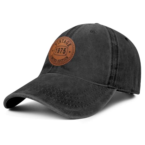 Image of 50th,40th,60th Birthday Gifts for Men Women Vintage 1975 1965 1985 Hat 50 Year Old Gifts Baseball Cap