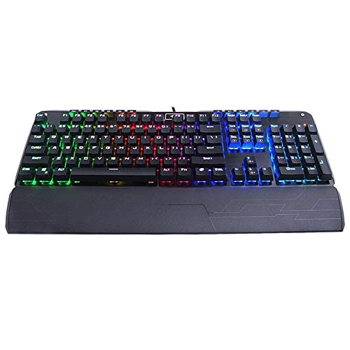 Teclado mecánico Redragon K555 INDRAH periférico gamer con teclas multimedia y luces