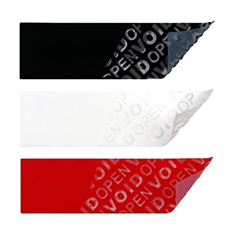 30x Siegel Aufkleber rückstandlos entfernbar, 70 x 20 mm, Sicherheitsetiketten VOID OPEN (Mix, 10 Stück je Farbe) Cover