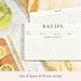 Neatz Classic Recipe Cards, 4x6 Inches, 50 Count, Double Sided. Thick Card Stock. Perfect for Recipe Box & Binder