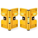 QualiapeX 2PCS Magnetische Pfostenwasserwaage, 270° einstellbare und klappbare...