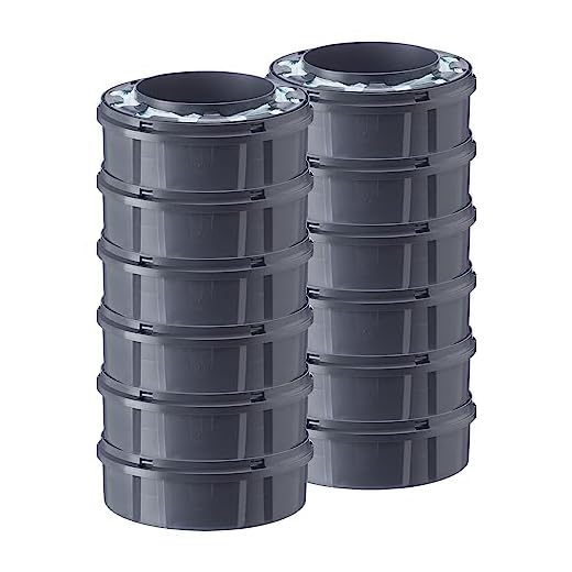 Tommee Tippee Recharges de Poubelle à Couches pour Twist & Click et Sangenic TEC, Protection Anti-Odeur et Anti-Germe Garantie, Lot de 12