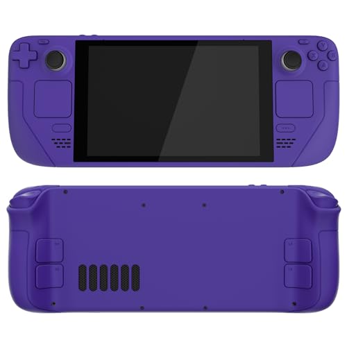 Image of eXtremeRate DIY Full Set Shell with Buttons for Steam Deck LCD, Custom Faceplate Back Plate Replacement Shell for Steam Deck LCD - Purple [Console NOT Included]