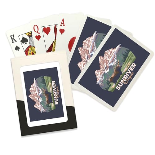 Lantern Press Naipes de Poker Sunriver Oregon 52 Cartas
