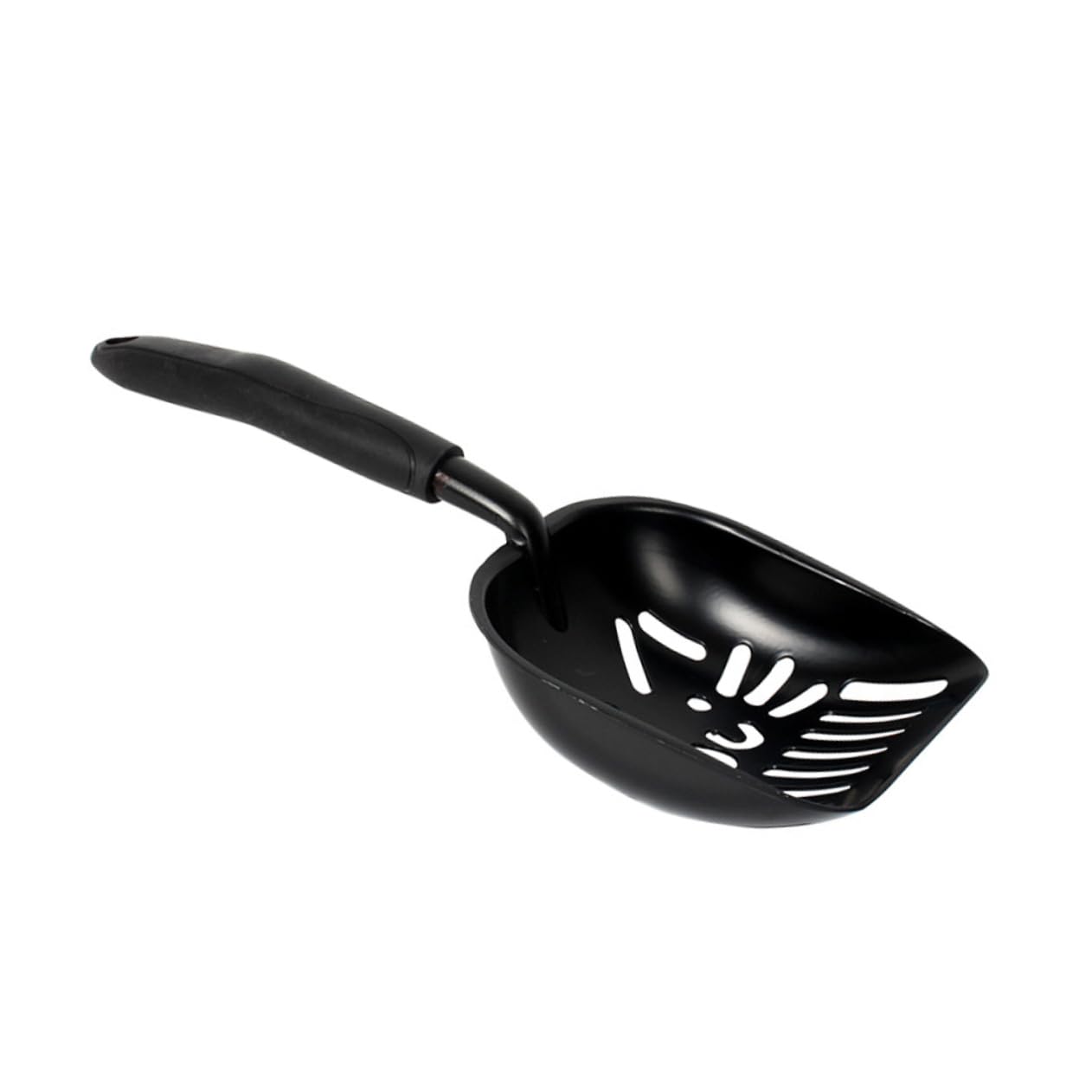 FDEFIRTFG Cat litter scoop, 1pc Metal Cat Litter Filtering Sturdy Pet Cleaning Handle Comfortable Scooper for Box