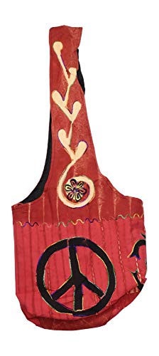 Image of Mandala Crafts Hippie Bag, Large Boho Hobo Purse for Women, Crossbody Shoulder Sling Bags for Indie Style Bohemian Accessory