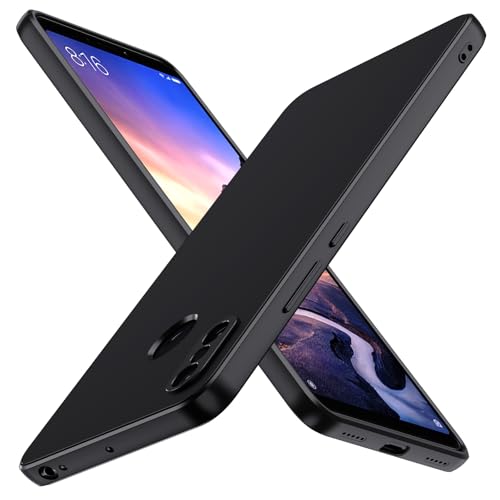 ivoler Noir Mat Coque pour Xiaomi Mi Max 3 avec Protection Caméra, Ultra Mince Étui de Protection en Silicone Antichoc, Souple TPU Anti-Rayures Bumper Housse