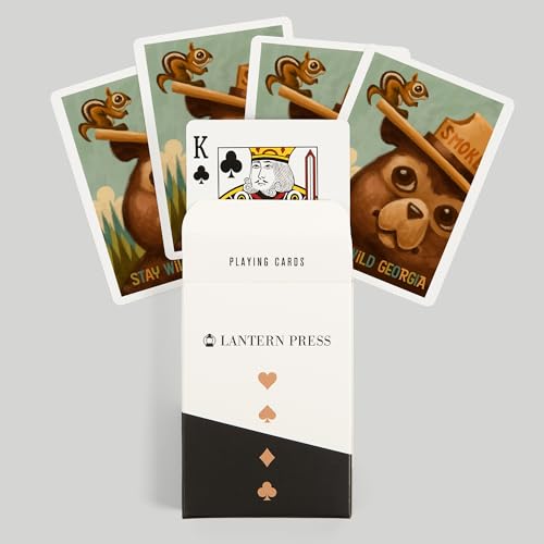 Lantern Press Georgia, Stay Wild, Smokey Bear y Ardilla miniatura 6