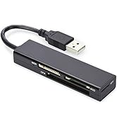 ednet 85241 , USB 2.0 Kartenleser , 4 Ports (MS, SD/SDHC, T-flash, CF) , Schwarz