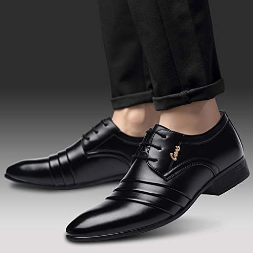 Leather Male Men Suit Casual Comfortable Wedding Shoe Shoes Shoes Lace Business Men's Mens Dress Shoes Leather Sole2