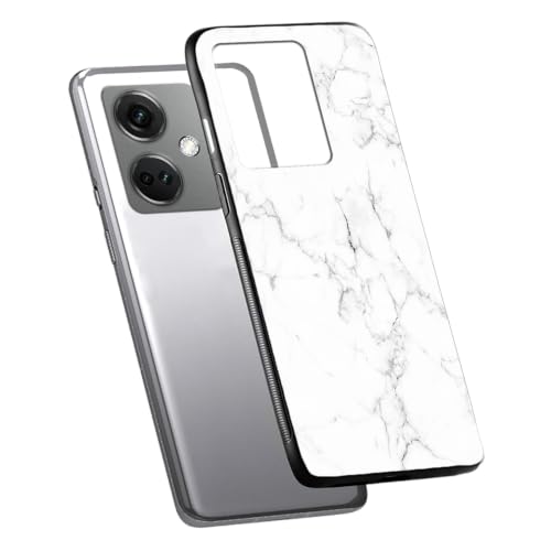 Image of COLORflow Back Cover Compatible with OnePlus Nord CE 3 5G | White Marble | Shockproof TPU Bumper Cover with Camera Protection Back Cover Compatible with OnePlus Nord CE 3 5G