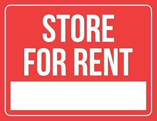 Store for Rent Sign - Sale Metal Sign 12x16 Inch for Security Use