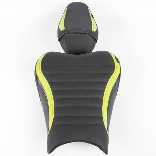 Sillín delantero de cuero Z900 verde claro con acabado premium 6