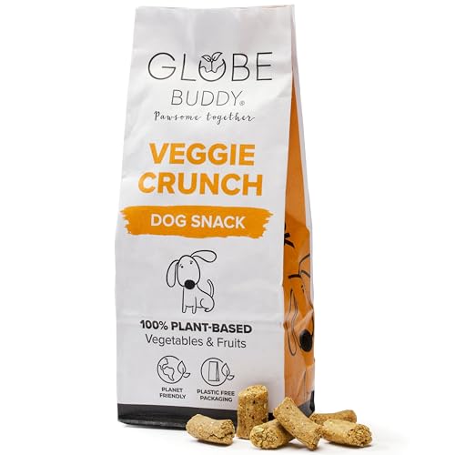 Veggie Crunch – Vegane Hundeleckerlis aus Gemüse & Früchten, Zertifiziert vegan – Nachhaltige, getreidefreie Snacks ohne künstliche Zusätze – 200 g