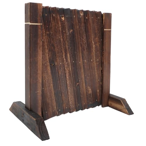 Loigohon 格納式木製トレリス フェンス ? 拡張可能デザインで庭やパティオの目隠しに機能的、自然な外観を実現