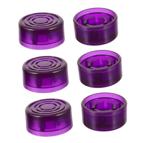 CIMAXIC ギターエフェクターフットスイッチキャップ 滑り止め保護プラスチック製 ギター効果ペダル用 便利なアクセサリー 6個セット